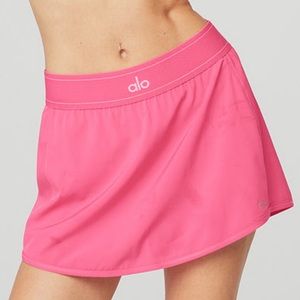Alo Yoga Match Point Tennis Skirt Pink Fuchsia XS
